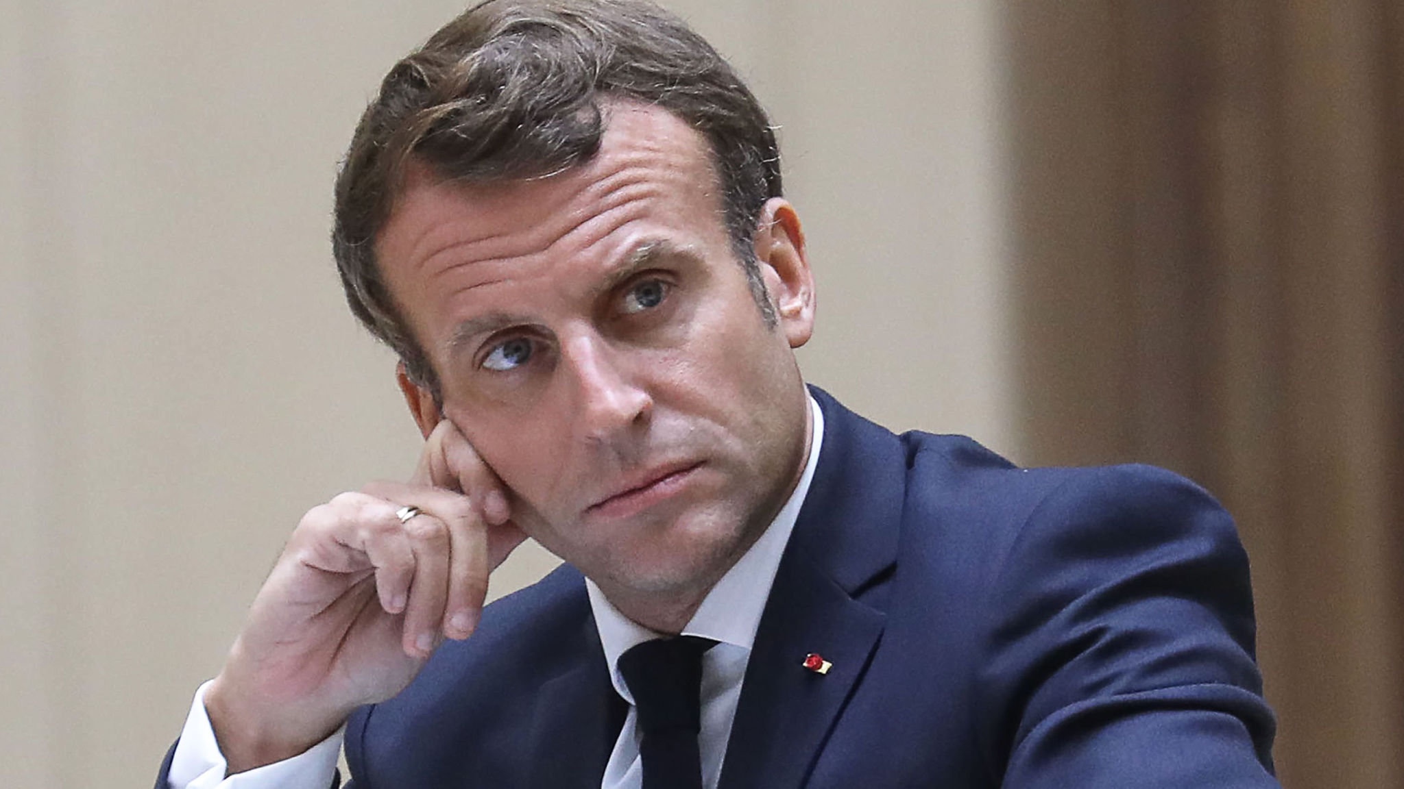 MAXPPP OUT
Mandatory Credit: Photo by LUDOVIC MARIN/POOL/EPA-EFE/Shutterstock (10695784ad)
French President Emmanuel Macron takes part in a working session during the G5 Sahel Summit in Nouakchott, Mauritania, 30 June 2020. The leaders of the G5 Sahel West African countries and their ally France are meeting to confer over their troubled efforts to stem a jihadist offensive unfolding in the region, six months after rebooting their campaign in Pau, southwestern France.
G5 Sahel Summit in Nouakchott, Mauritania - 30 Jun 2020